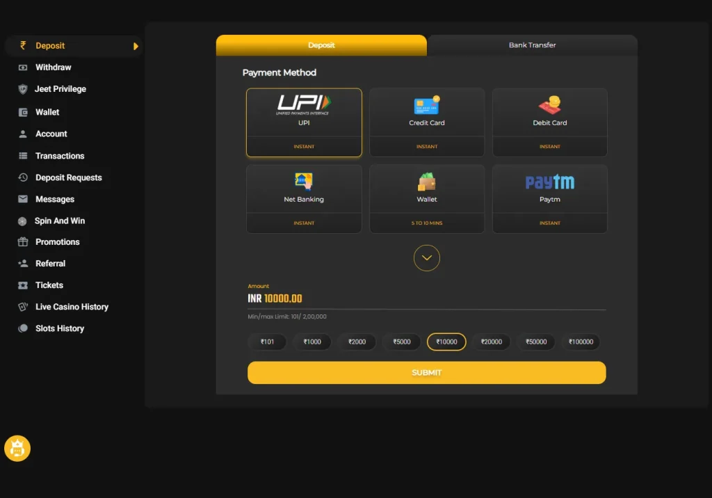 How to Deposit and Withdraw Money on BDG Win in India