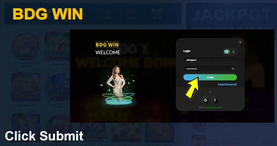 BDG WIN Login Step 4