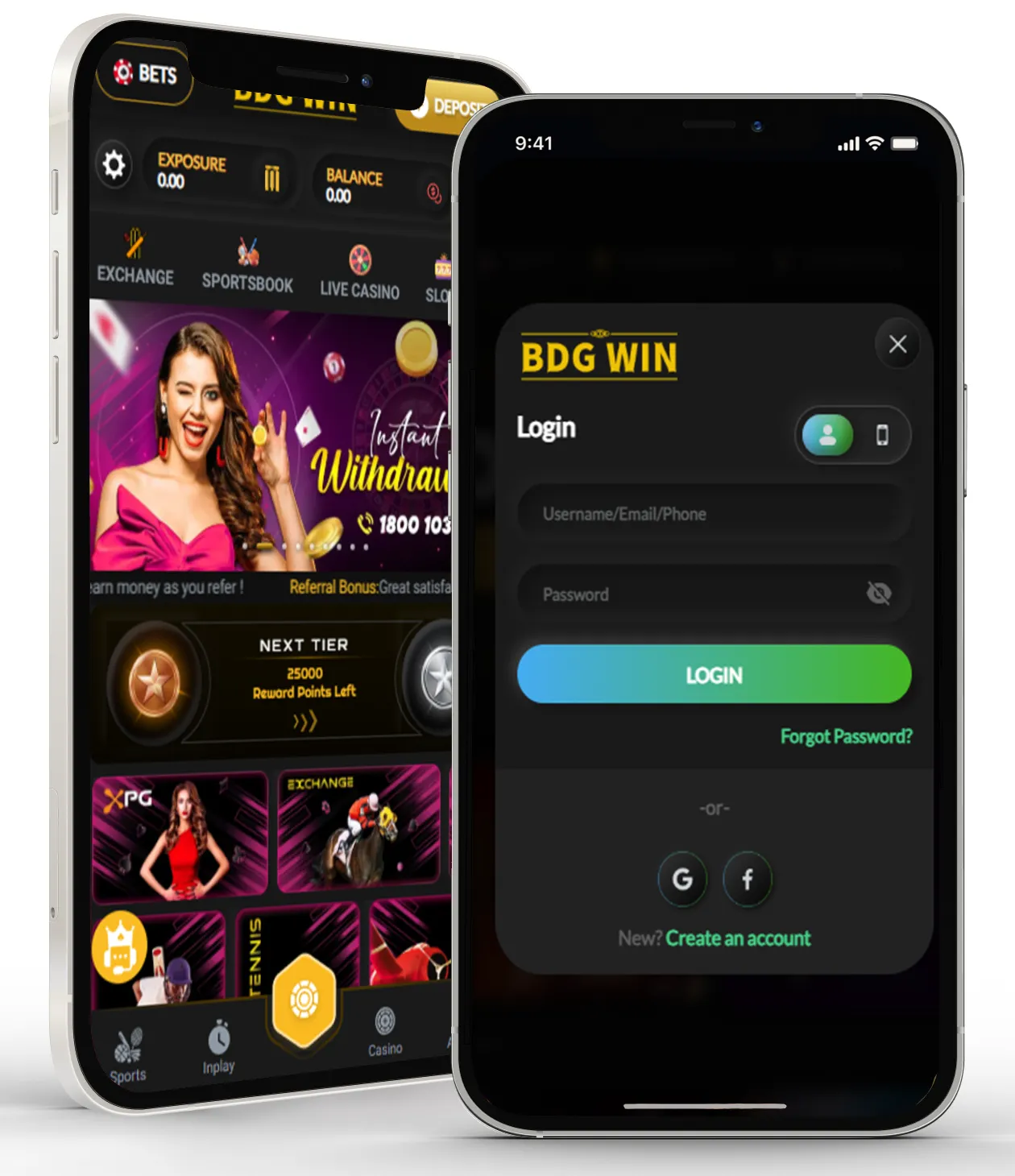 bdg win login app