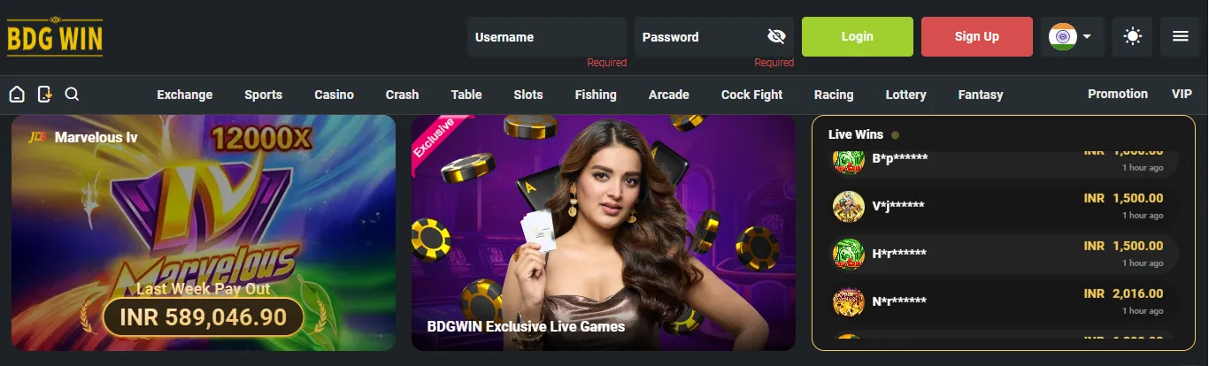 BDG Login
